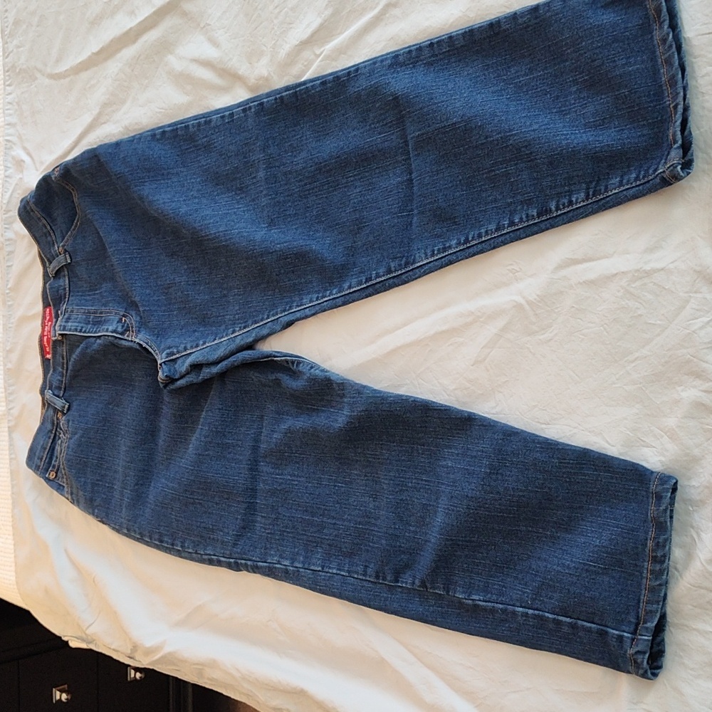 Levi's Classic Slim Tapered Stretch 512 Jeans Size 16S Dark Wash Casual Western - Picture 3 of 13